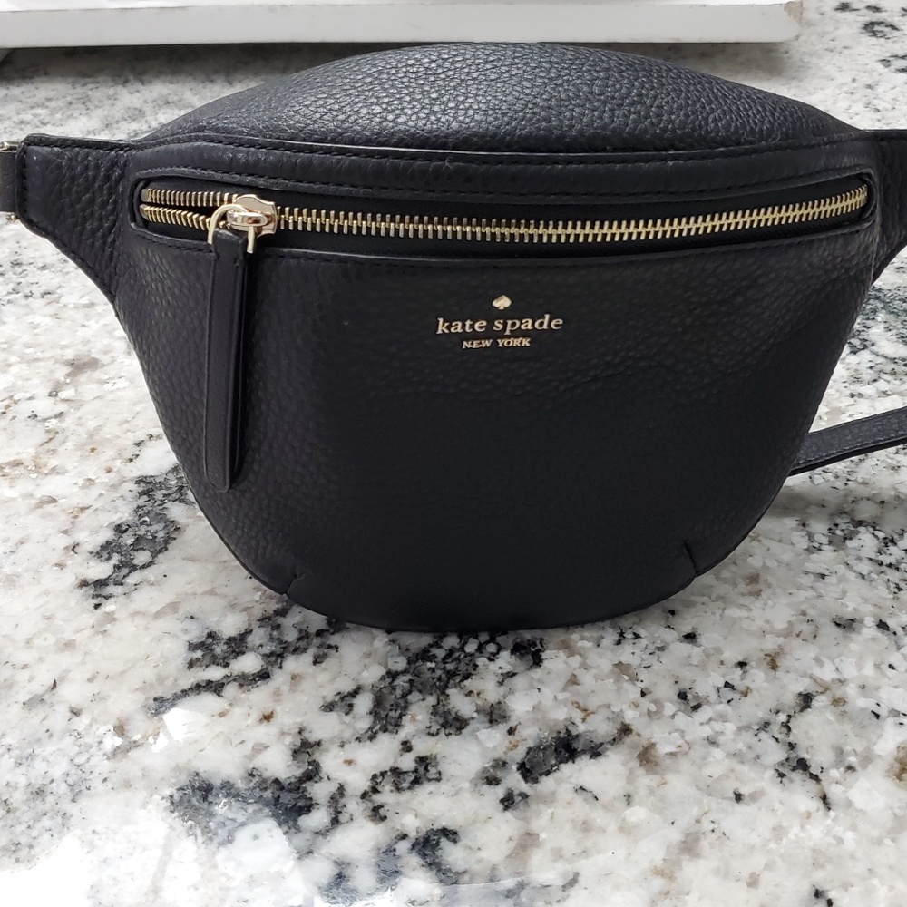 Black Kate Spade Leather Fanny Pack